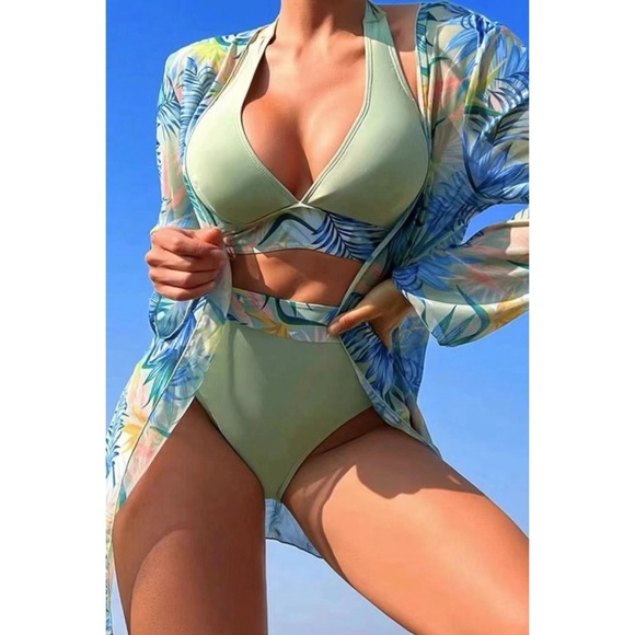 Other - Sage 3 Piece Bikini Set